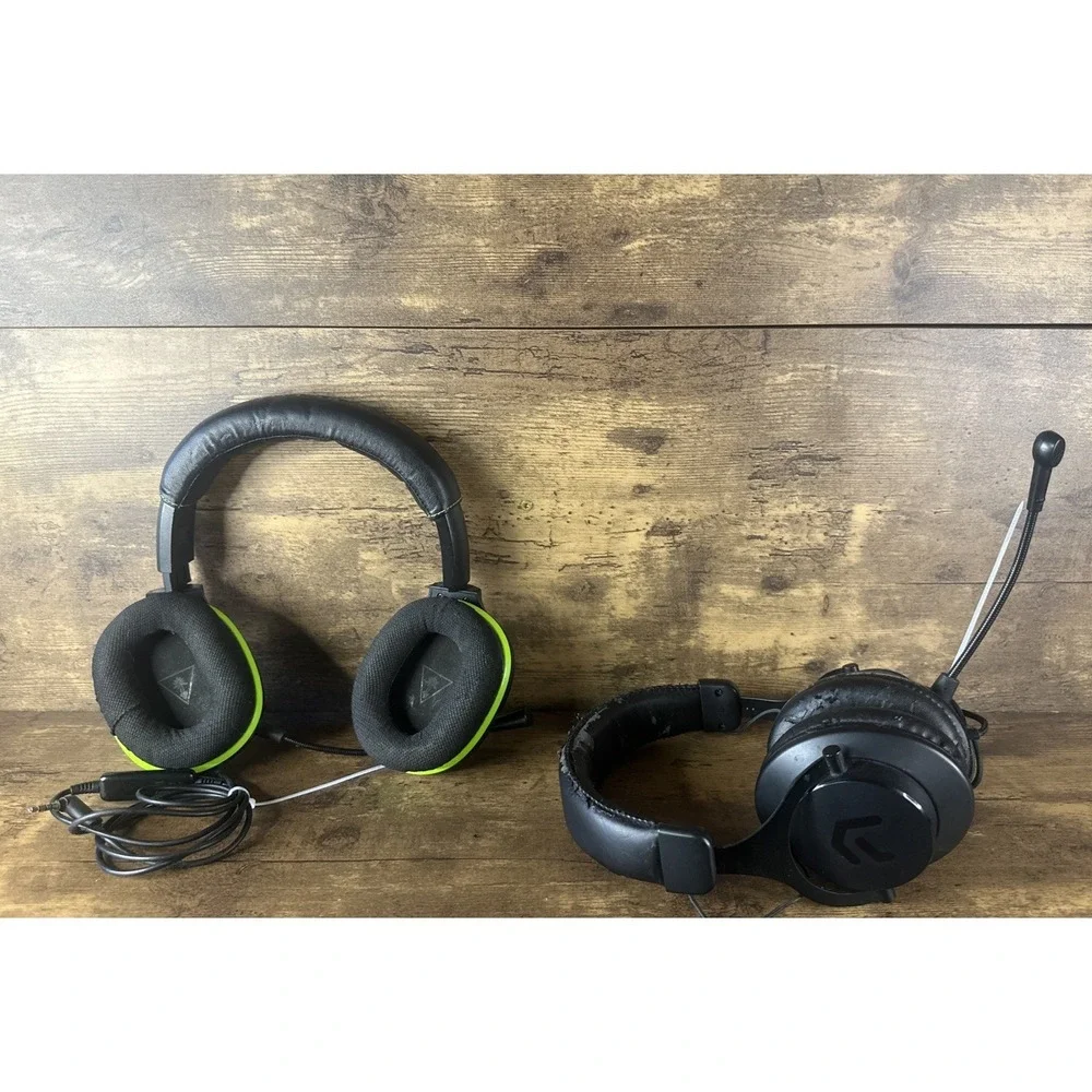 Turtle Beach / Atrix P-Series Over Ear Gaming Headphones Bundle Parts Or Repair